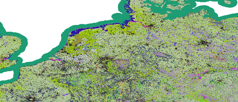 Layer 'Discrete color' rendered in ArcGIS