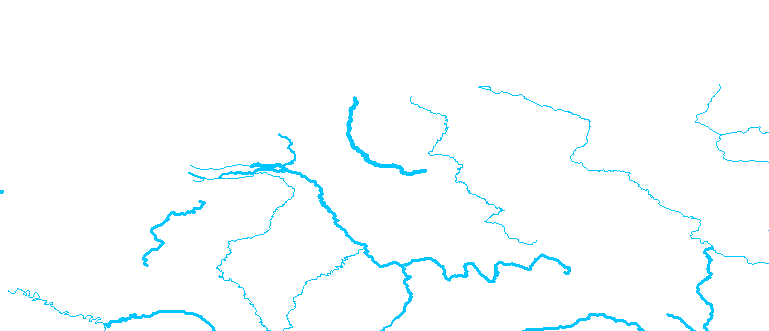 Layer 'Rivers' rendered in ArcGIS